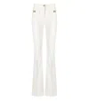 Elisabetta Franchi Ivory Cotton Jeans In White