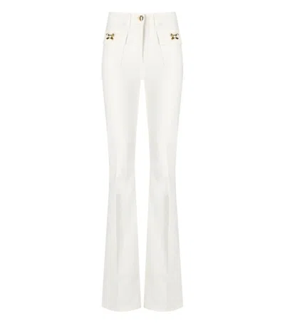 ELISABETTA FRANCHI ELISABETTA FRANCHI IVORY COTTON JEANS