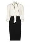 ELISABETTA FRANCHI ELISABETTA FRANCHI IVORY CREPE DRESS