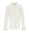 Elisabetta Franchi Ivory Georgette Shirt