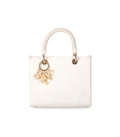 Elisabetta Franchi Butter Handbag With Logo In Baryt