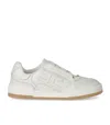 Elisabetta Franchi Ivory Leather Sneaker In Neutral