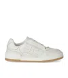Elisabetta Franchi Ivory Leather Sneaker In White