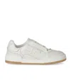 Elisabetta Franchi Ivory Leather Sneaker In White
