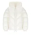 Elisabetta Franchi Oversized Down Jacket In Beige