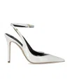 Elisabetta Franchi Ivory Slingback Pump In White