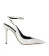 Elisabetta Franchi Ivory Slingback Pump In White