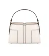 Elisabetta Franchi Ivory Small Handbag