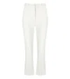 Elisabetta Franchi Logo-plaque Flared Trousers In Neutrals