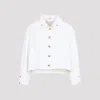 Elisabetta Franchi Cropped Blazer Jacket Collared Neck Pockets In White
