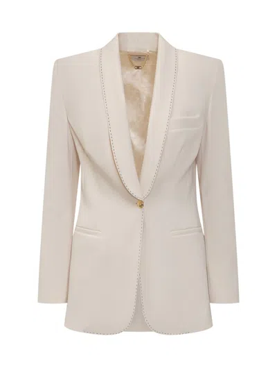 Elisabetta Franchi Jacket In White
