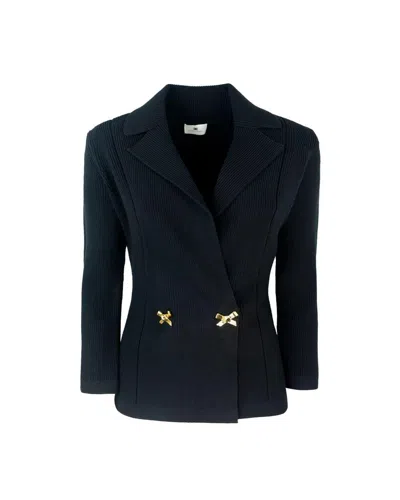 Elisabetta Franchi Jacket In Blue