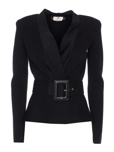 Elisabetta Franchi Jacket In Black