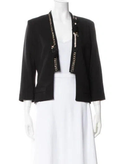 Pre-owned Elisabetta Franchi Jacket In Black