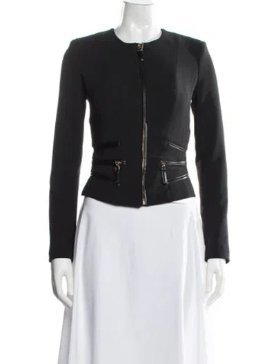 Pre-owned Elisabetta Franchi Jacket In Black