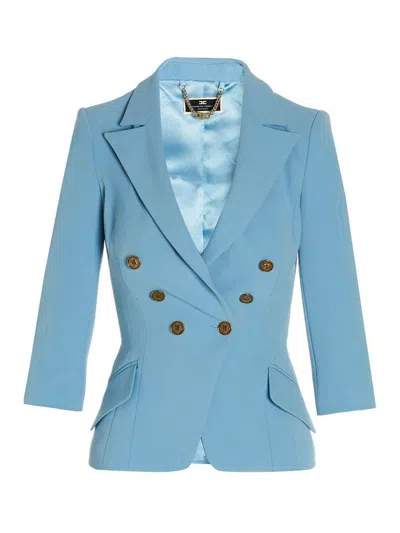 Elisabetta Franchi Jacket In Blue