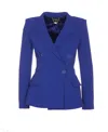 Elisabetta Franchi Jackets In Blue Indaco