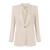 Elisabetta Franchi Single-breasted Jacket Tailored Silhouette In Brown