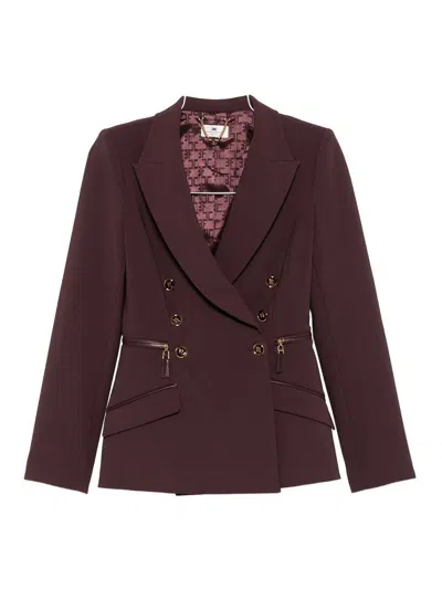 ELISABETTA FRANCHI BLAZER - ROJO OSCURO
