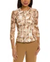 Elisabetta Franchi Jacket In Brown