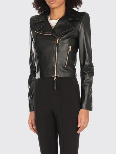 Elisabetta Franchi Giacca Biker  In Pelle