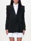 ELISABETTA FRANCHI BLAZER ELISABETTA FRANCHI WOMAN COLOR BLACK,F56710002