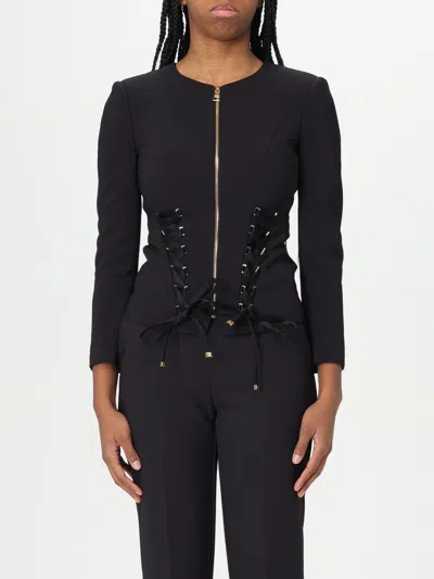 ELISABETTA FRANCHI JACKET ELISABETTA FRANCHI WOMAN COLOR BLACK,G54815002
