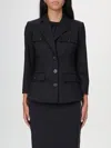 Elisabetta Franchi Tailored Fit Single-breasted Blazer In Schwarz