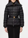 Elisabetta Franchi Quilted Puffer Jacket In Schwarz