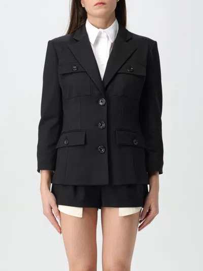 Elisabetta Franchi Jacket  Woman Color Black In Schwarz