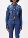 Elisabetta Franchi Jacket  Woman Color Blue In Blue