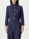 Elisabetta Franchi Jacket  Woman Color Blue