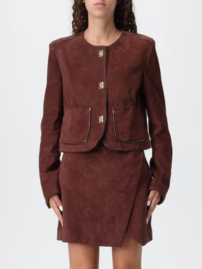 Elisabetta Franchi Jacket  Woman Color Brown