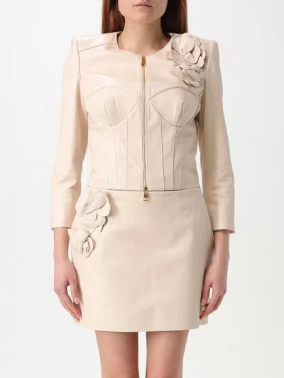 Elisabetta Franchi Jacke  Damen Farbe Butter