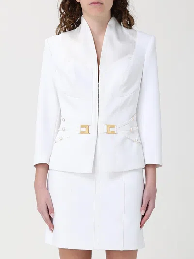 Elisabetta Franchi Jacket Woman  In White