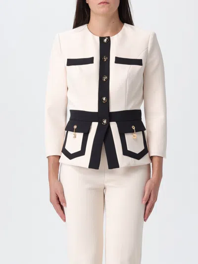 ELISABETTA FRANCHI JACKET ELISABETTA FRANCHI WOMAN COLOR MILK,H27632246