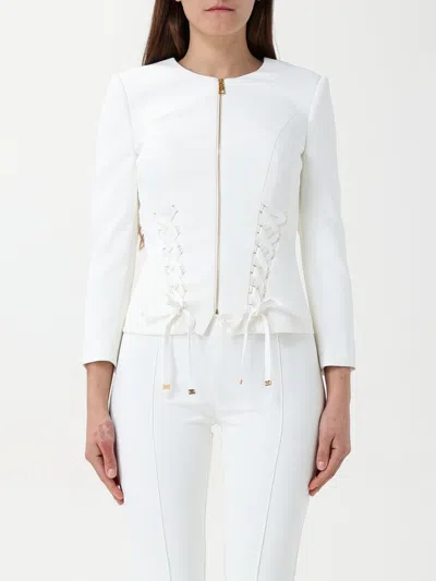 Elisabetta Franchi Jacket  Woman Color White