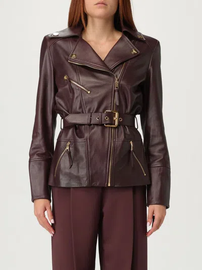 Elisabetta Franchi Jacket  Woman Color Wine In Black