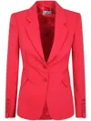 Elisabetta Franchi Jacket Main Button Red Passion In Red