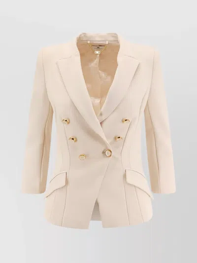 ELISABETTA FRANCHI JACKET TAILORED LOGOED BUTTONS