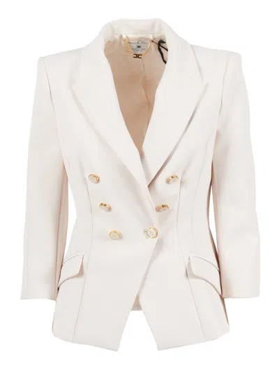 Elisabetta Franchi Jacket In White
