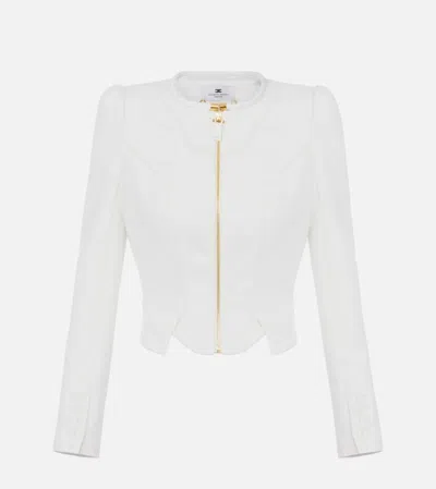 Elisabetta Franchi Jacket In White