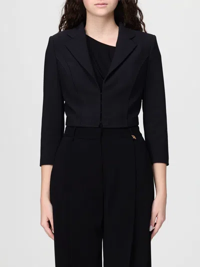 Elisabetta Franchi Jacket Woman  In Blue