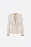 Elisabetta Franchi Double-breasted Blazer With Structured Shoulders