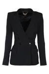 Elisabetta Franchi Jackets And Vests In Black