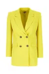 Elisabetta Franchi Acid Green Polyester Blazer In Cedar