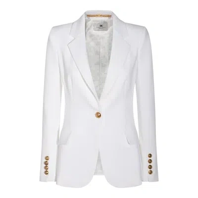 Elisabetta Franchi Jackets In Ivory