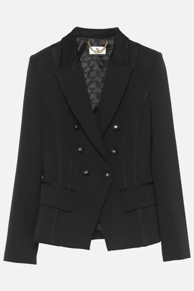 Elisabetta Franchi Jackets In Black