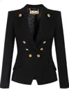 Elisabetta Franchi Button-detail Blazer In Black