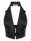 Elisabetta Franchi Halter-neck Blouse In Black